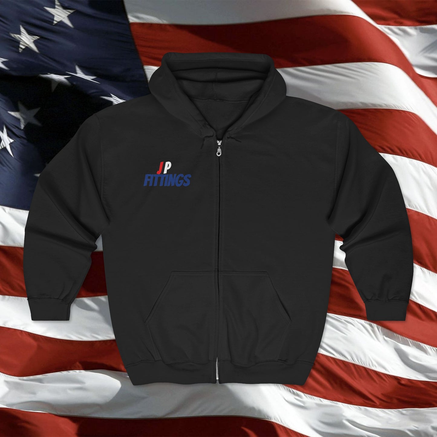 American Pride Independence Day Zip-Up Hoodie for Men & Women