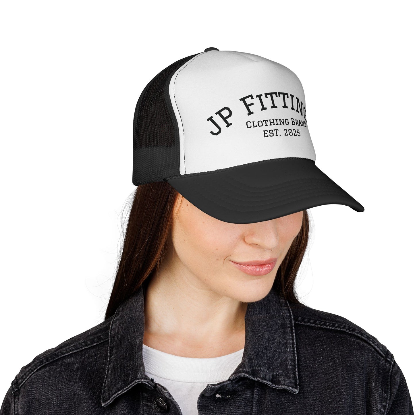 JP Fittings Trucker Cap — Vintage Drag Racing Logo (Est. 2025)
