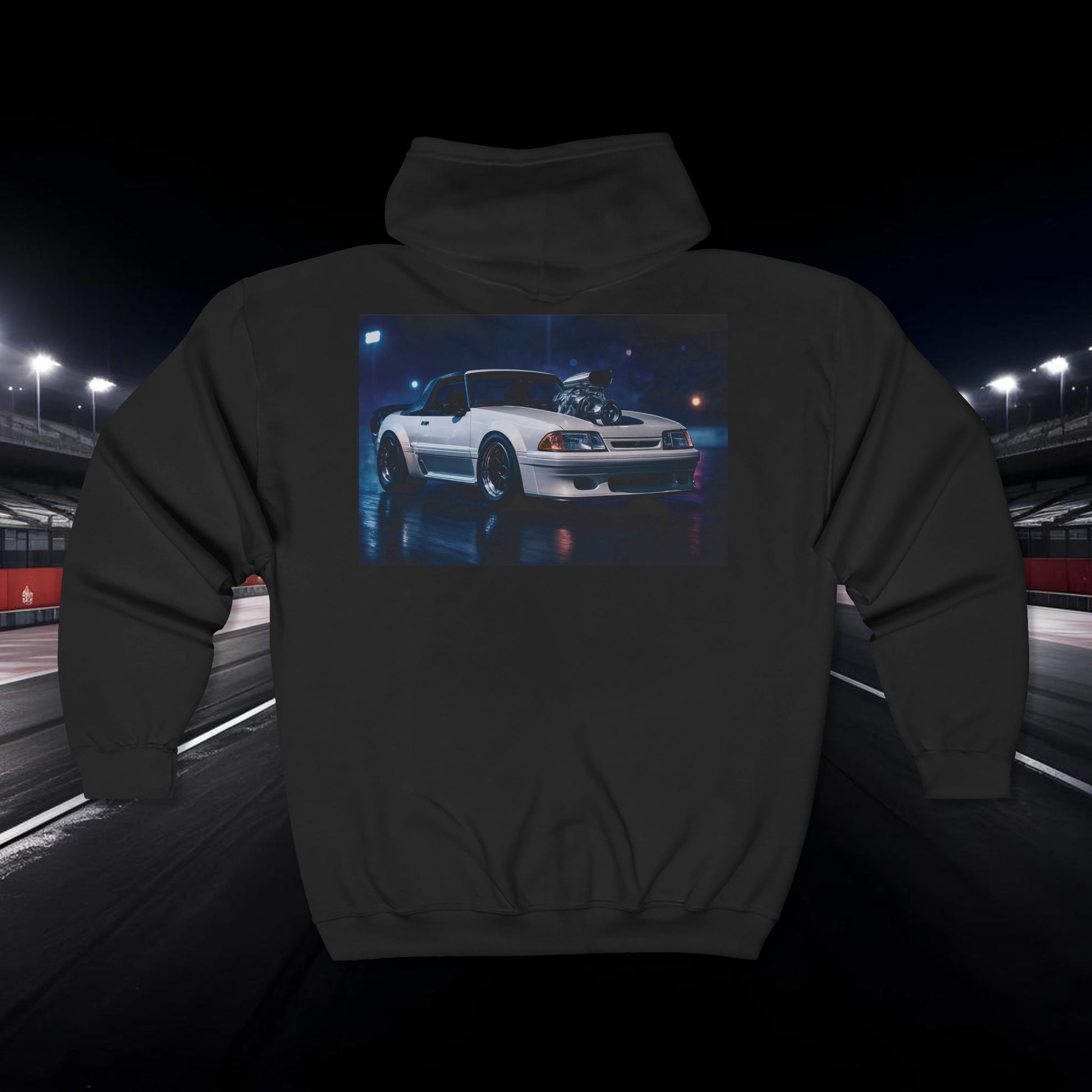 Retro Fox Graphic Zip Hoodie Vintage Streetwear