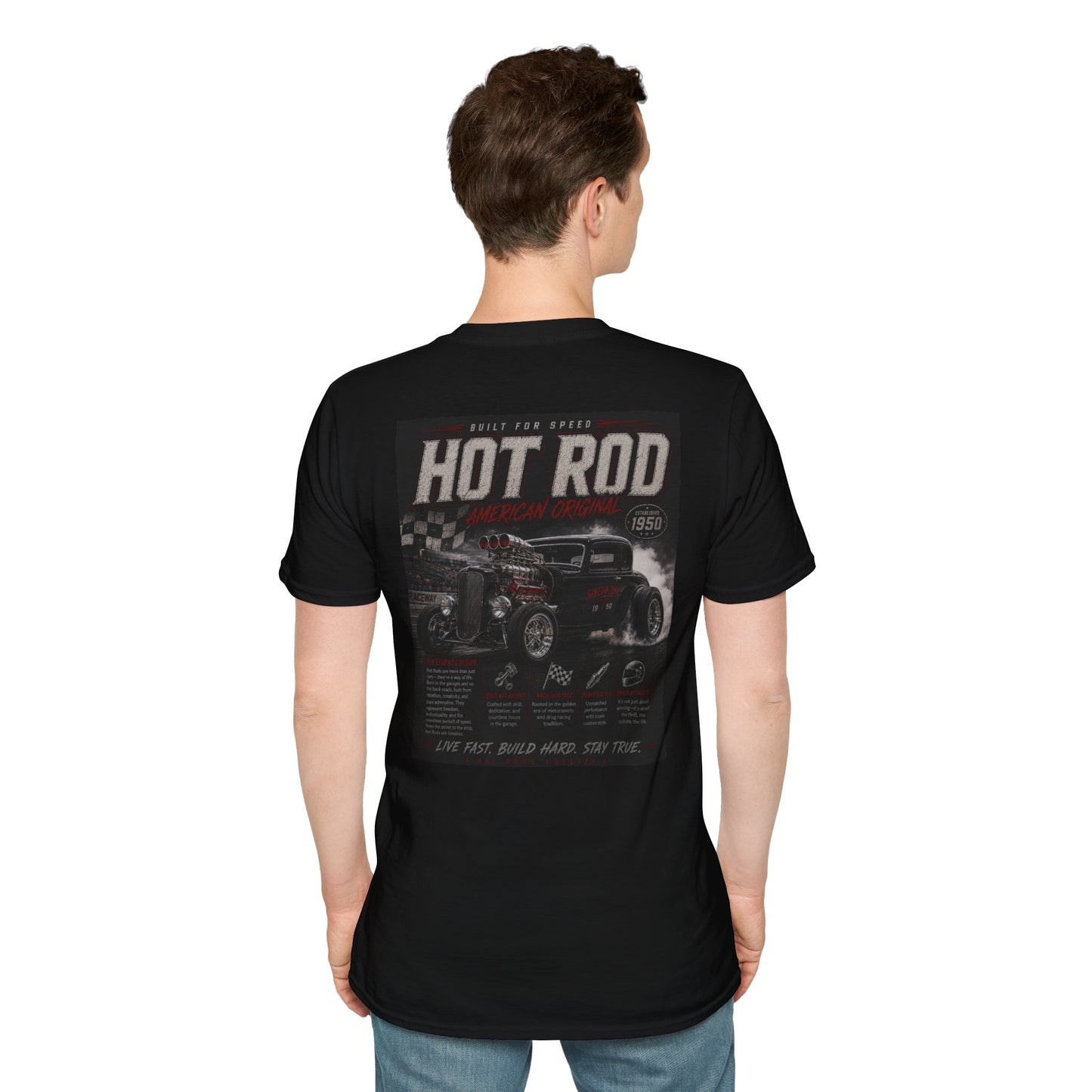 JP Fittings Hot Rod Racing T-Shirt | Unisex Graphic Tee for Car Enthusiasts