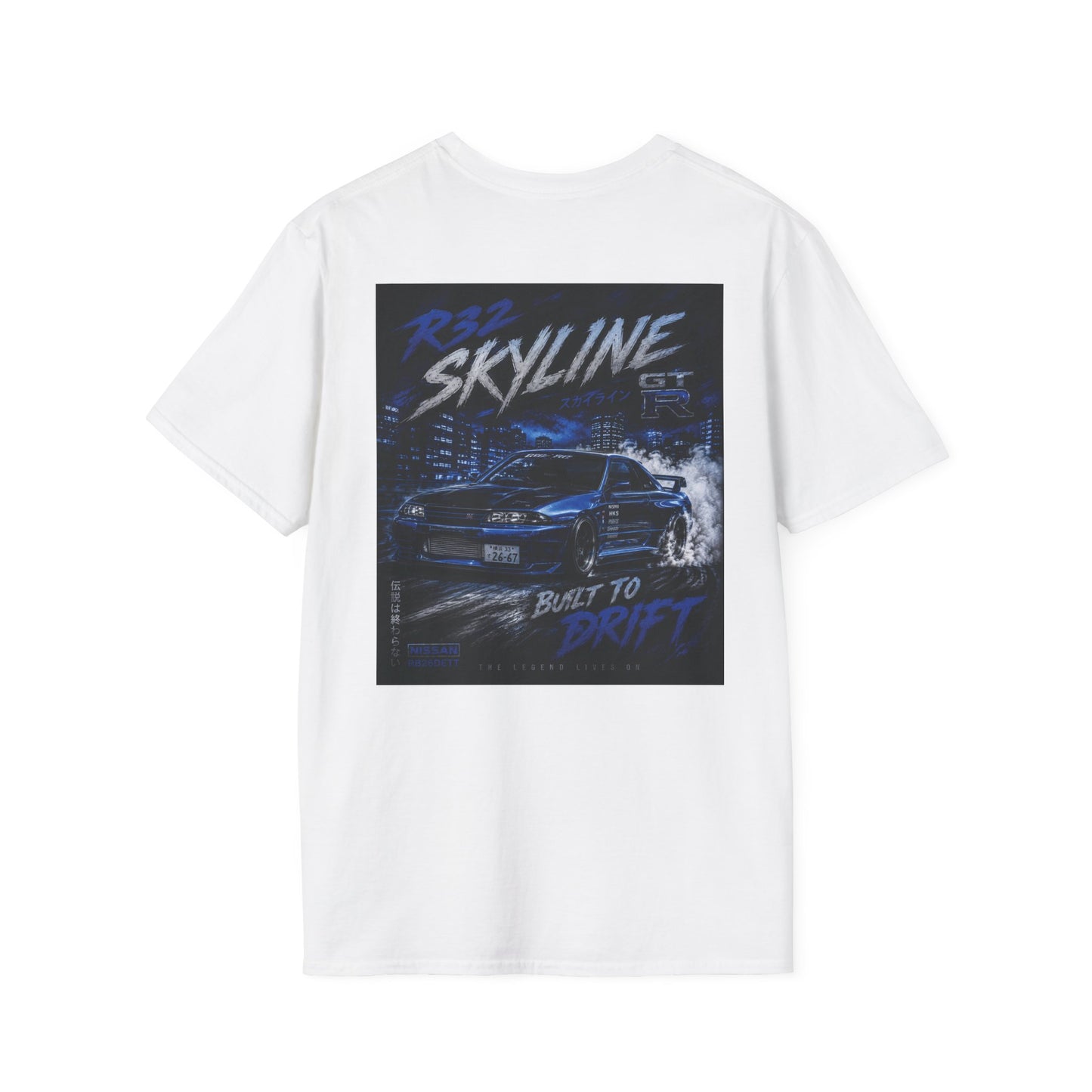 R32 Skyline Drift Graphic Tee — Built to Drift T-Shirt