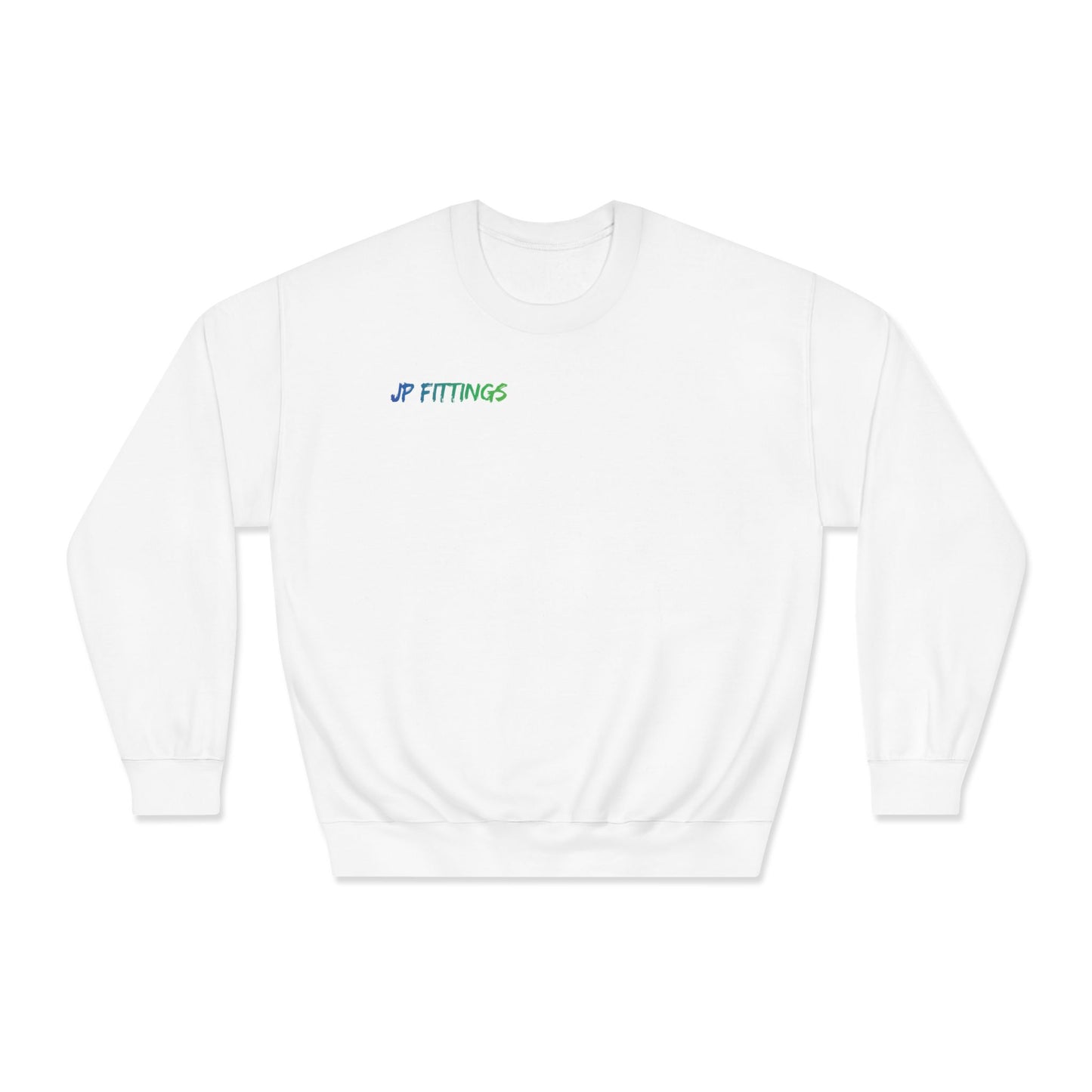 Motorcycle Drag Racing Crewneck Sweatshirt — Blue Sportbike Burnout Graphic