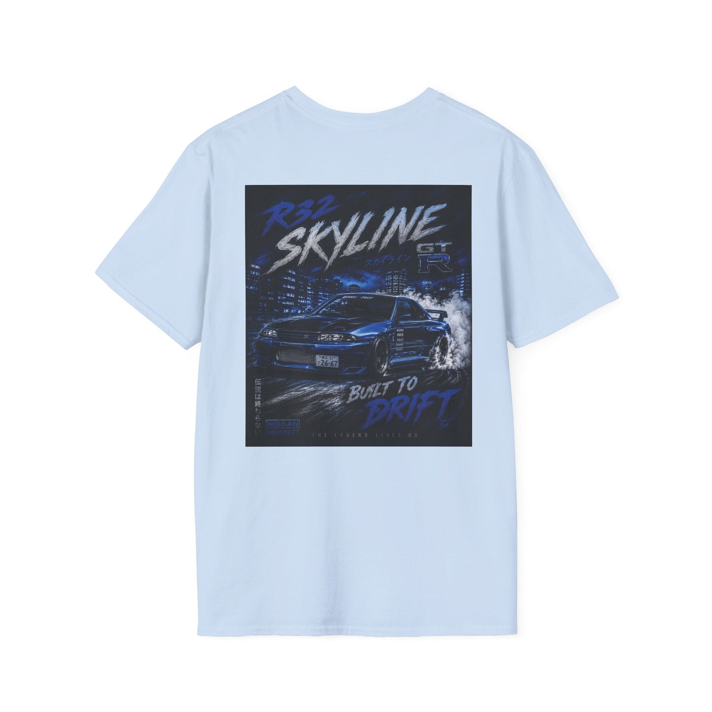 R32 Skyline Drift Graphic Tee — Built to Drift T-Shirt
