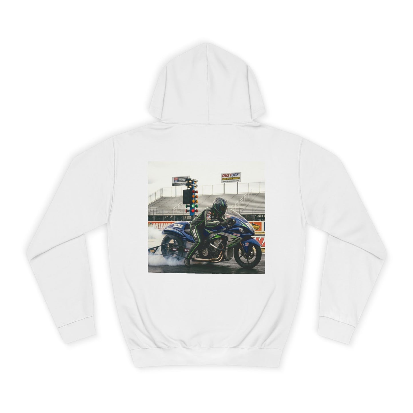 Motorcycle Drag Racing Burnout Bike Hoodie