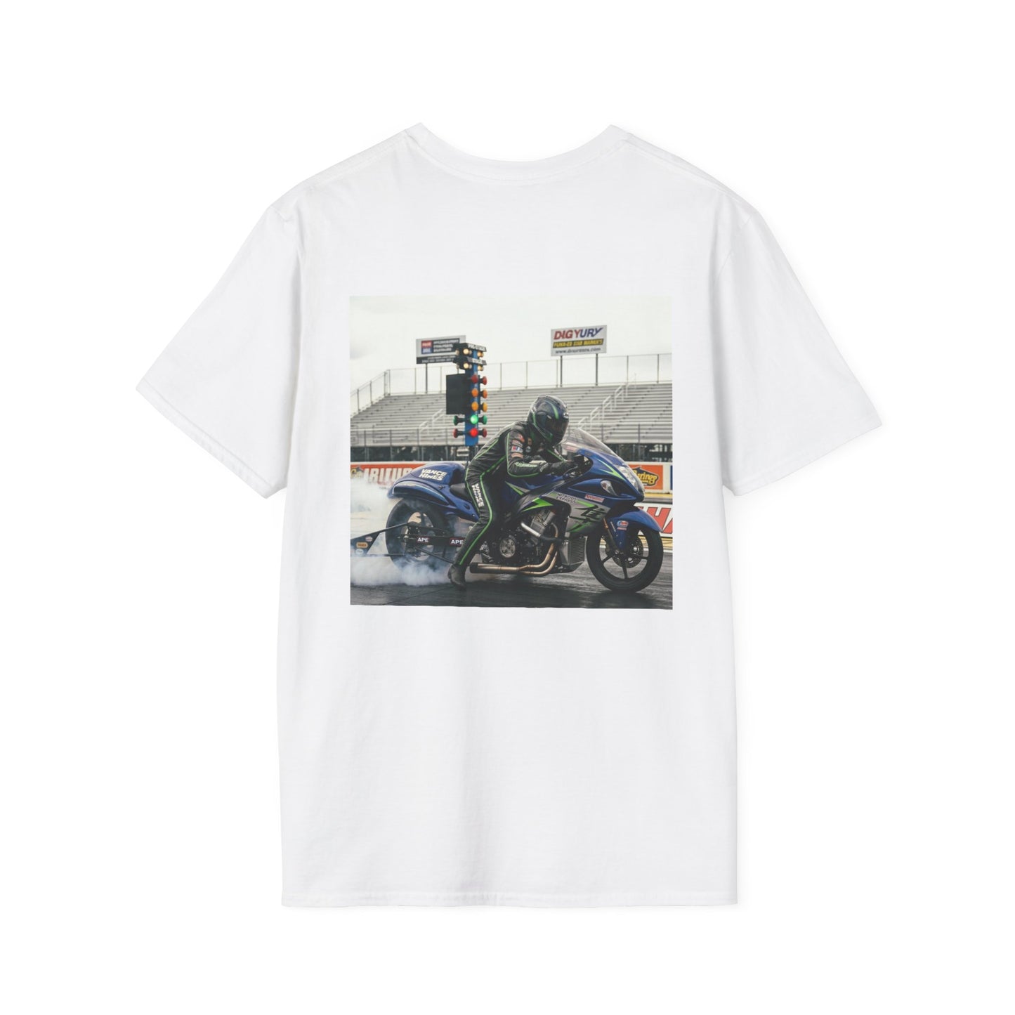 Drag Motorcycle T-Shirt with JP Fittings Logo