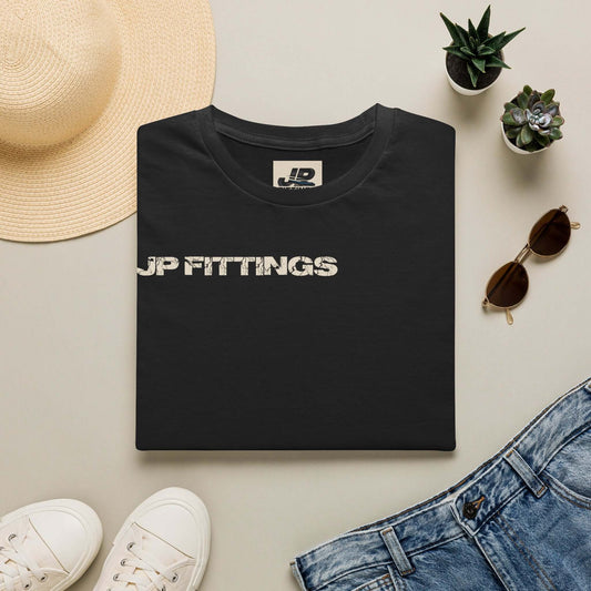 JP Fittings Drag Racing T-Shirt front view design
