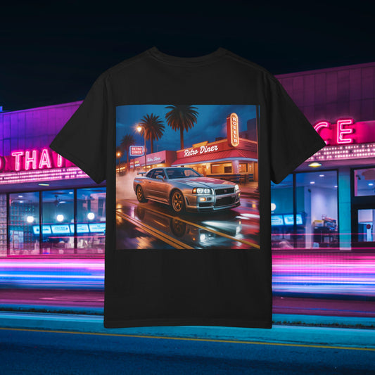 Retro Car Graphic T-Shirt for Car Enthusiasts