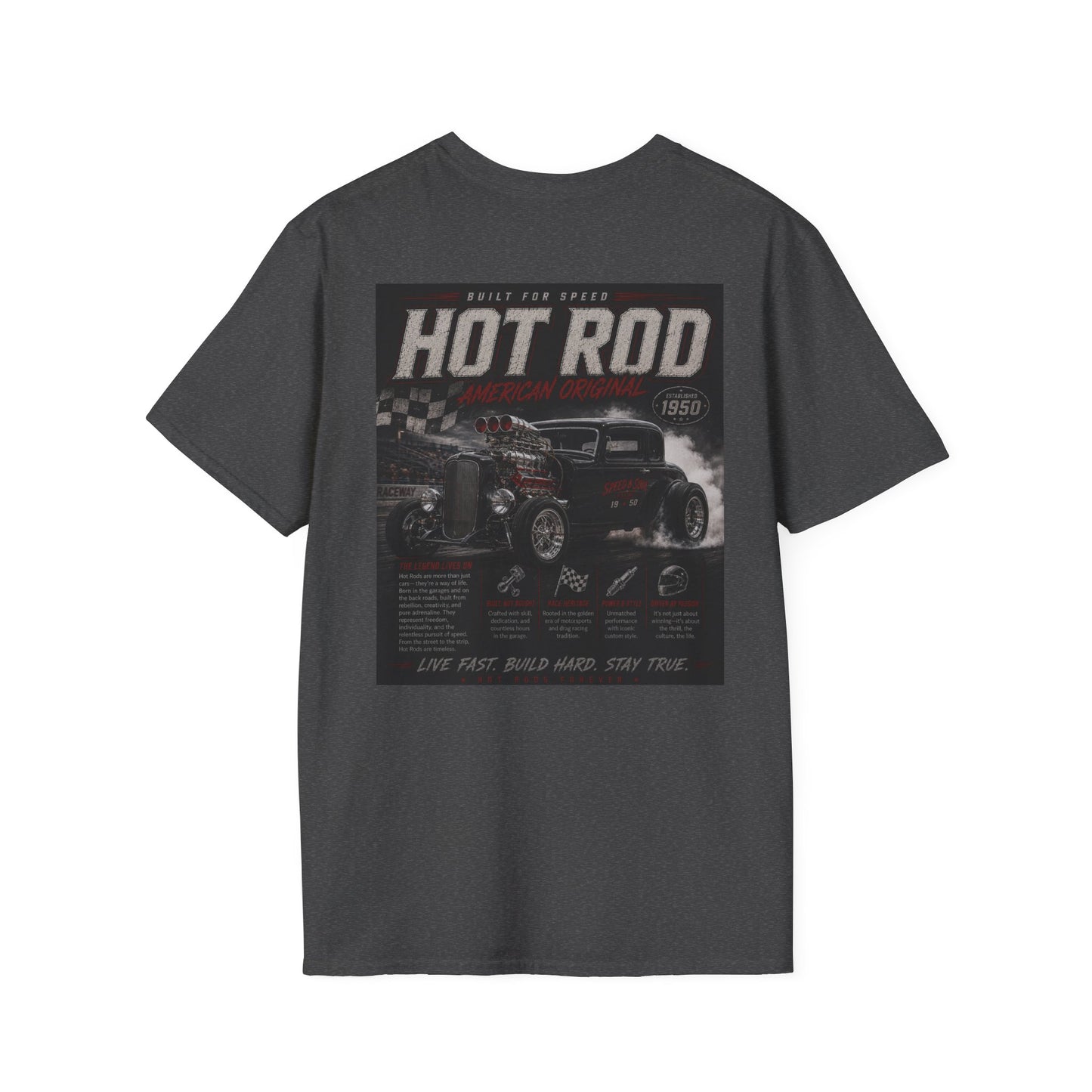 JP Fittings Hot Rod Racing T-Shirt | Unisex Graphic Tee for Car Enthusiasts