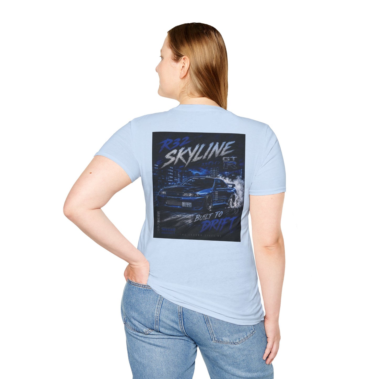 R32 Skyline Drift Graphic Tee — Built to Drift T-Shirt