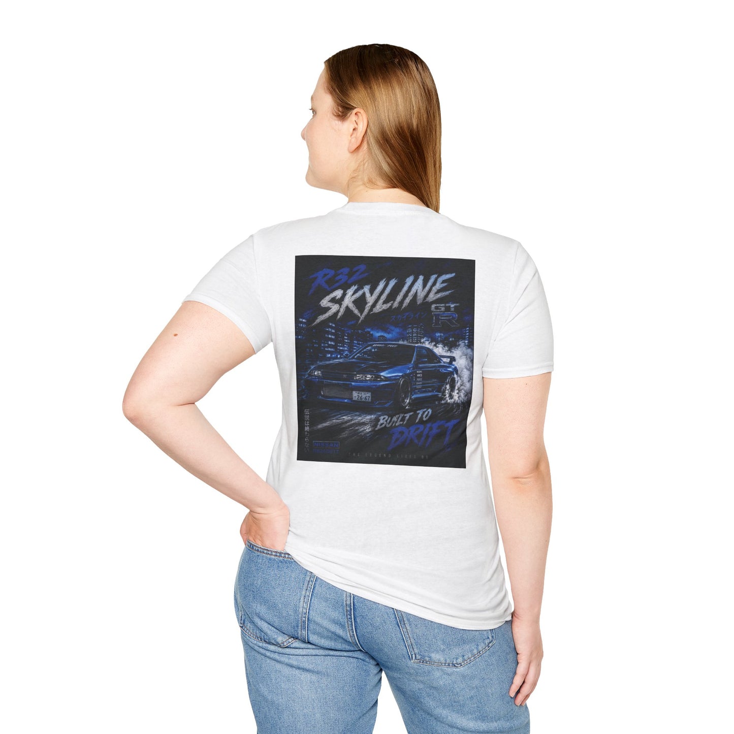 R32 Skyline Drift Graphic Tee — Built to Drift T-Shirt