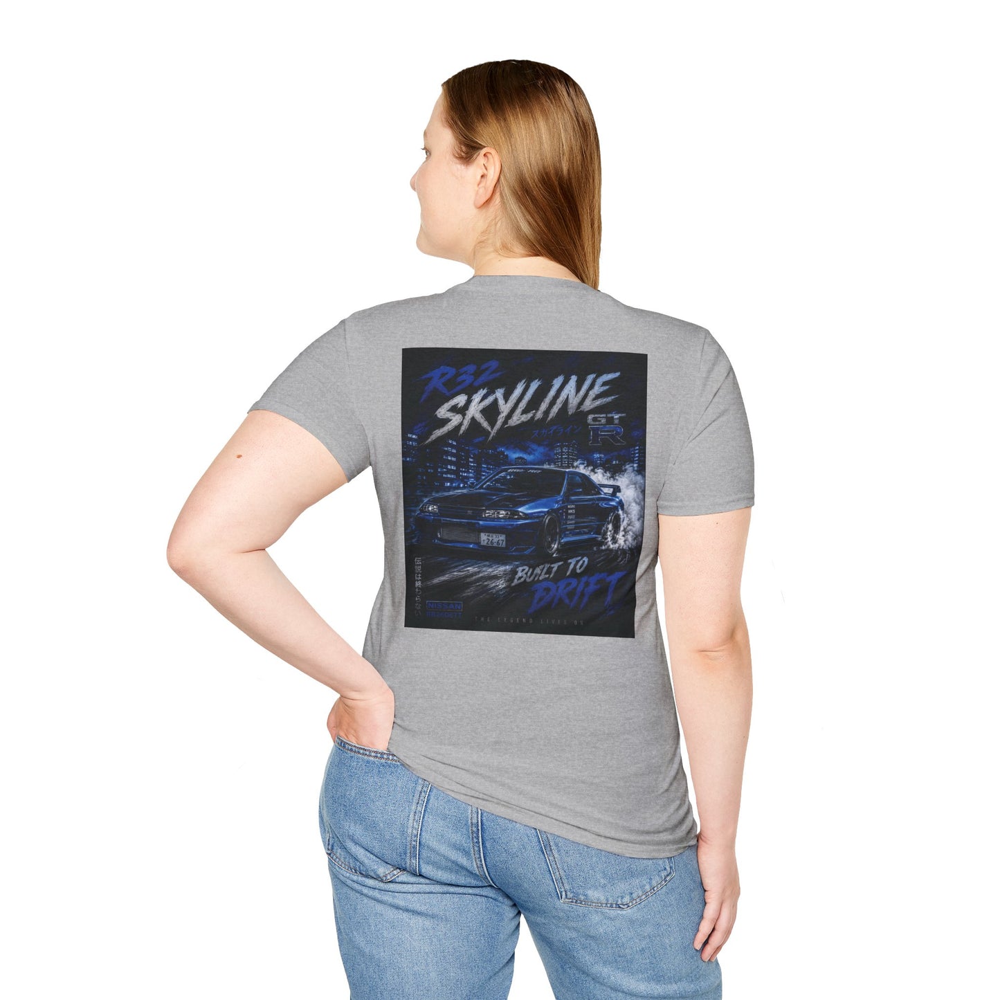 R32 Skyline Drift Graphic Tee — Built to Drift T-Shirt