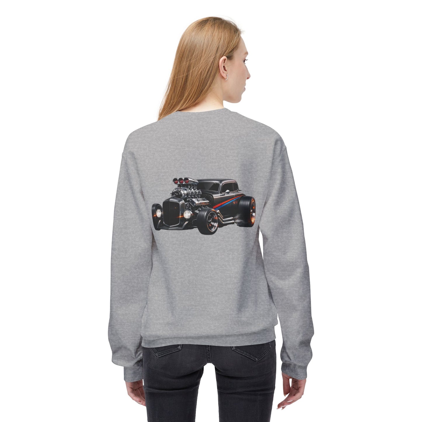 Vintage Hot Rod Crewneck Sweatshirt – Retro Muscle Car Graphic