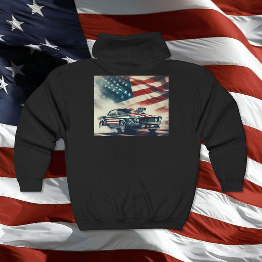 Classic American Pride Independence Zip-Up Hoodie