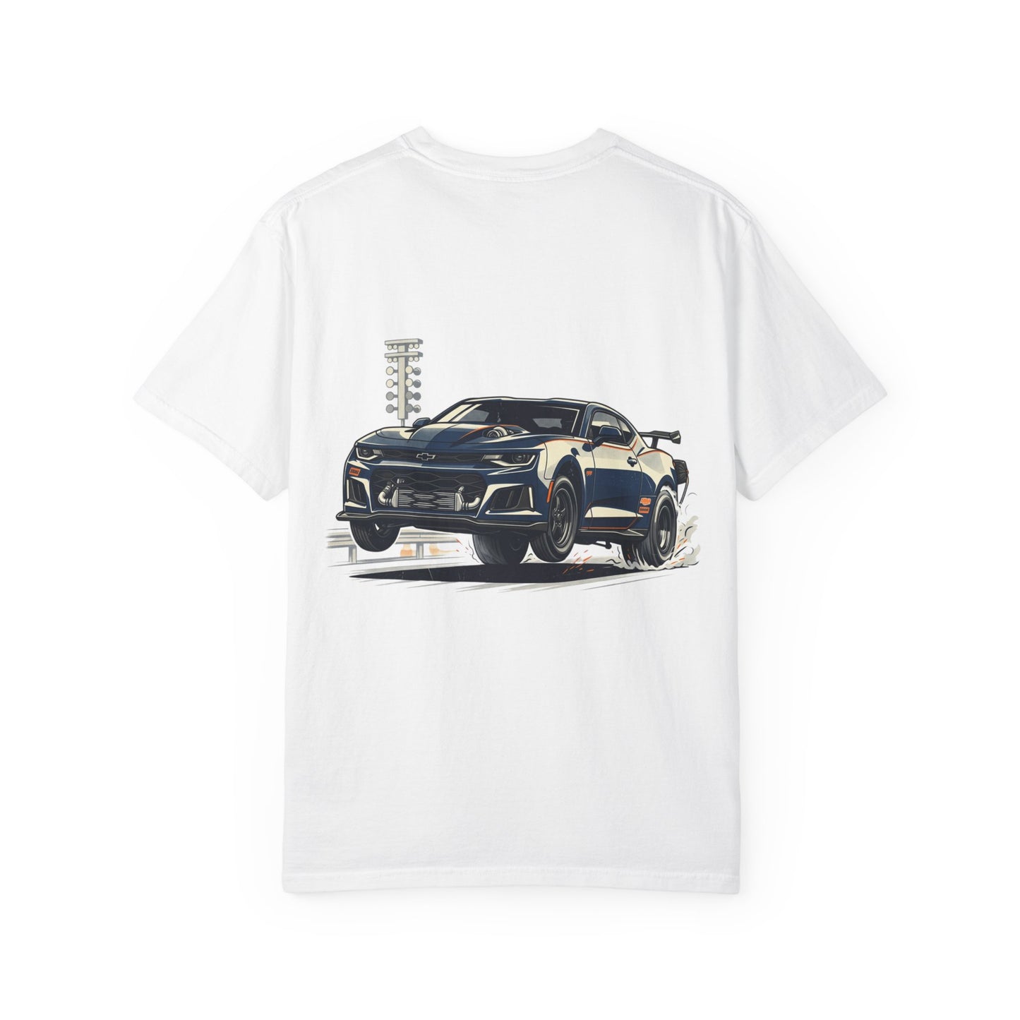 Racing Muscle Car Tee — Graphic Sports Car Back Print T-Shirt