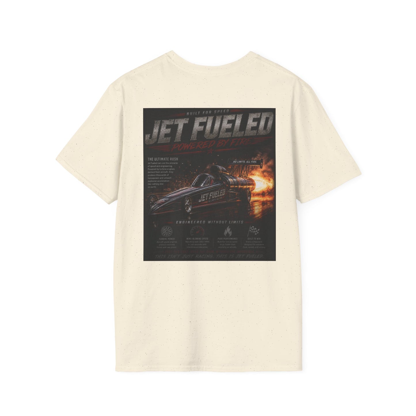 Jet-Fueled Dragster T-Shirt — Retro Racing Graphics