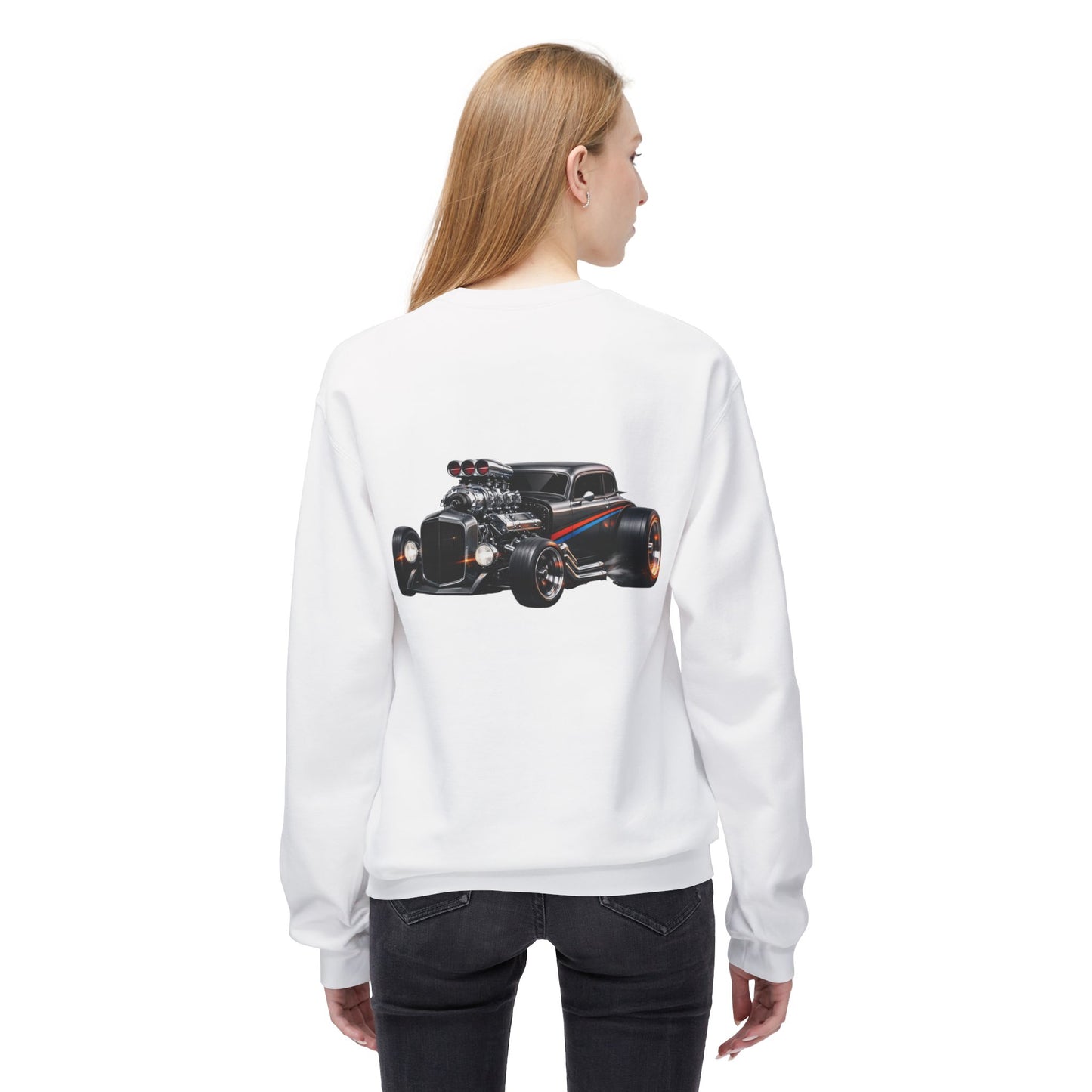 Vintage Hot Rod Crewneck Sweatshirt – Retro Muscle Car Graphic