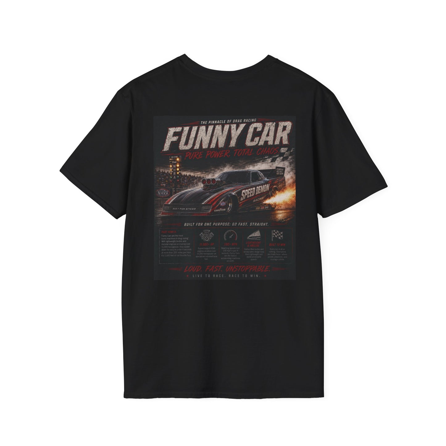 JP Fittings Drag Racing T-Shirt — Funny Car Racing Tee