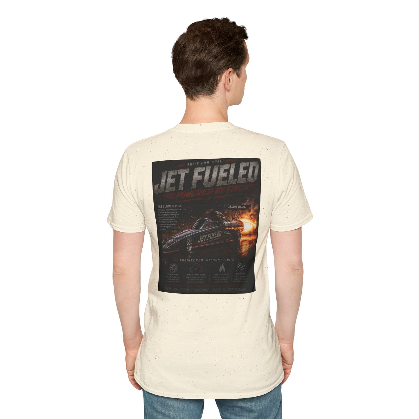 Jet-Fueled Dragster T-Shirt — Retro Racing Graphics