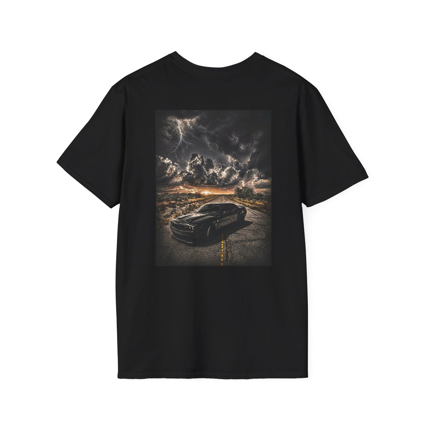 Hellcat Challenger Sunset Muscle Car Unisex T‑Shirt